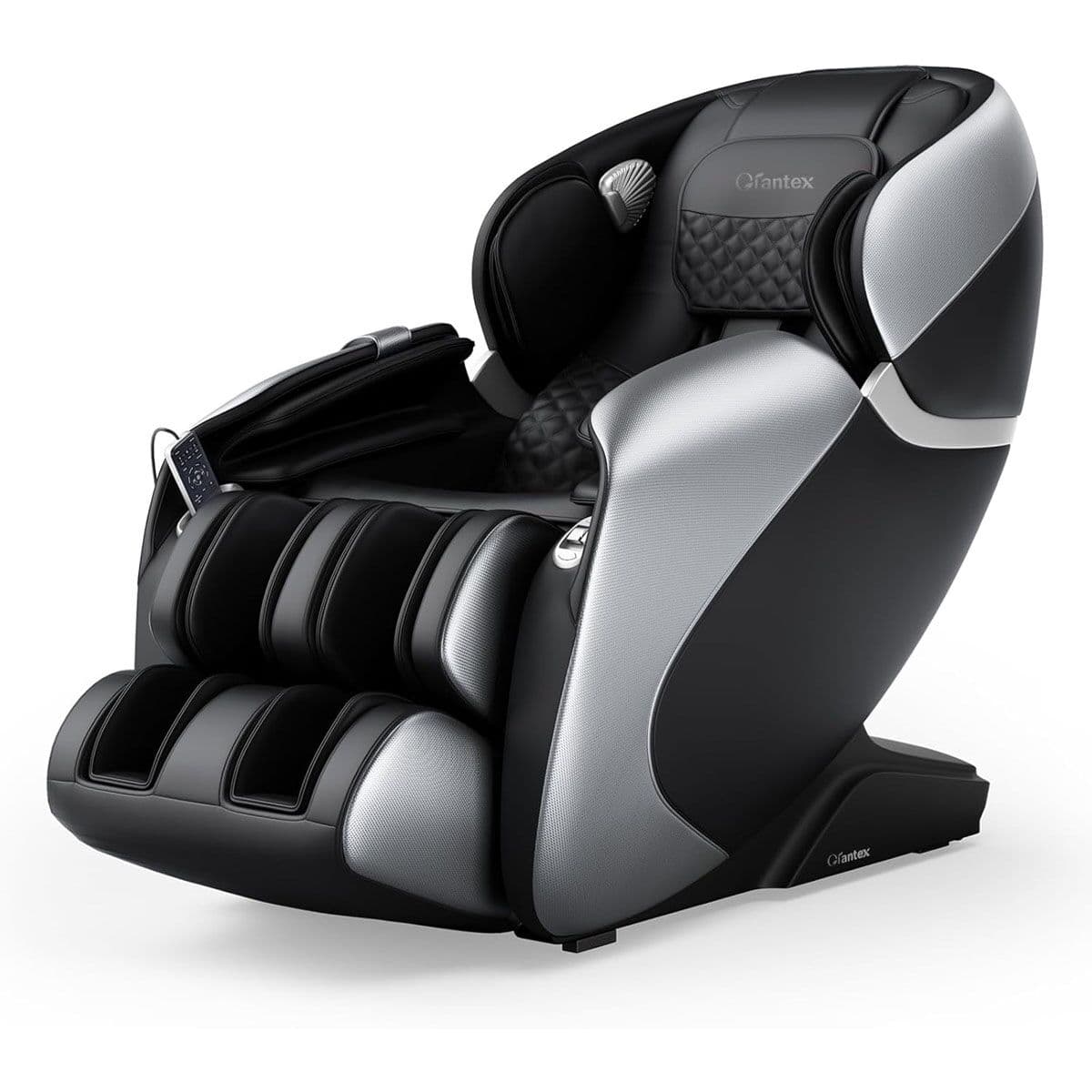 CostwayFauteuil de Massage Électrique Fauteuil Shiatsu Inclinable Zéro Gravité SL Track avec 12 Modes Prédéfinis Commande Vocale Noir